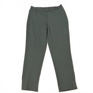 Investments Women's Olive Green Straight Leg Zip Zip Casual Dress Pants Size 10R